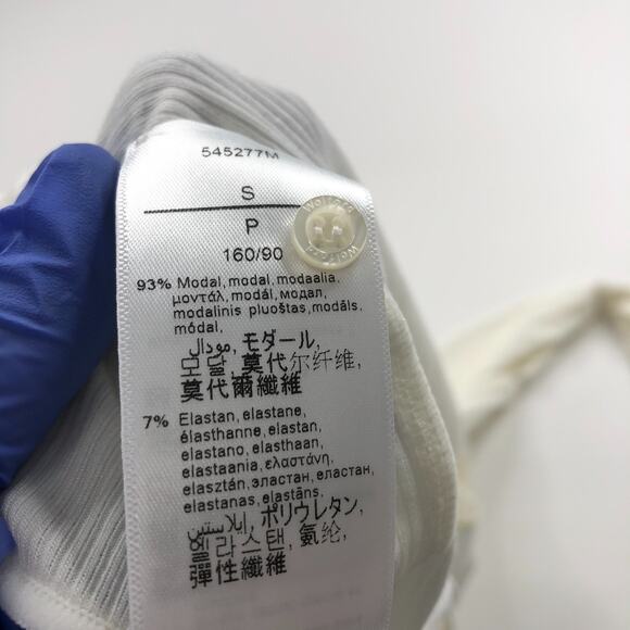 Wolford NEW Small Henley String Long Sleeve Button Top Bodysuit White 79208 HRJ - Picture 12 of 12